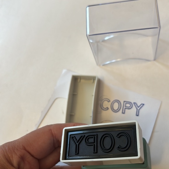 XStamper self inking stamps blue and red ink X-Stamper self inking office stamps - Picture 14 of 15